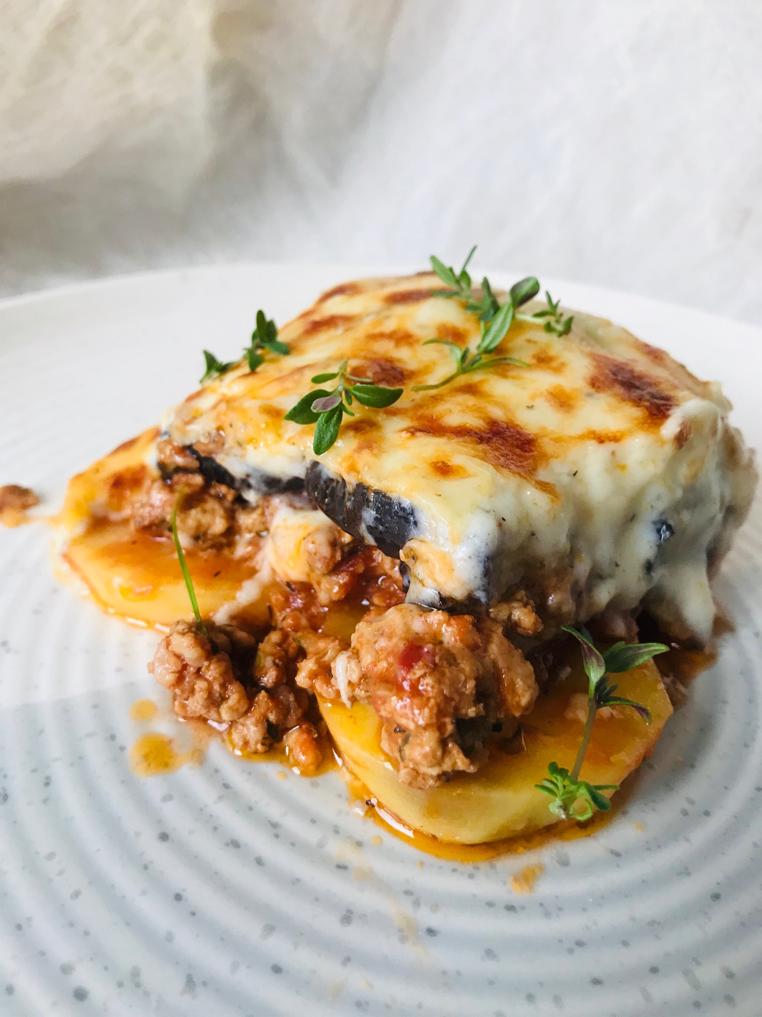 musaka / moussaka z ziemniakami